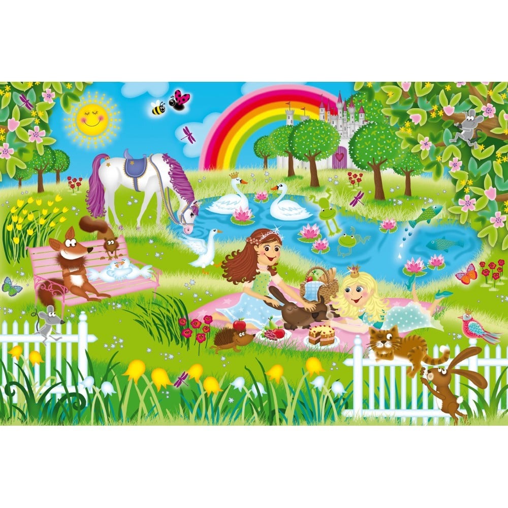 Puzzle: Printesa in curtea castelului (3x48 piese)