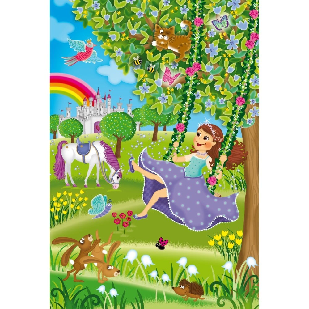 Puzzle: Printesa in curtea castelului (3x48 piese)