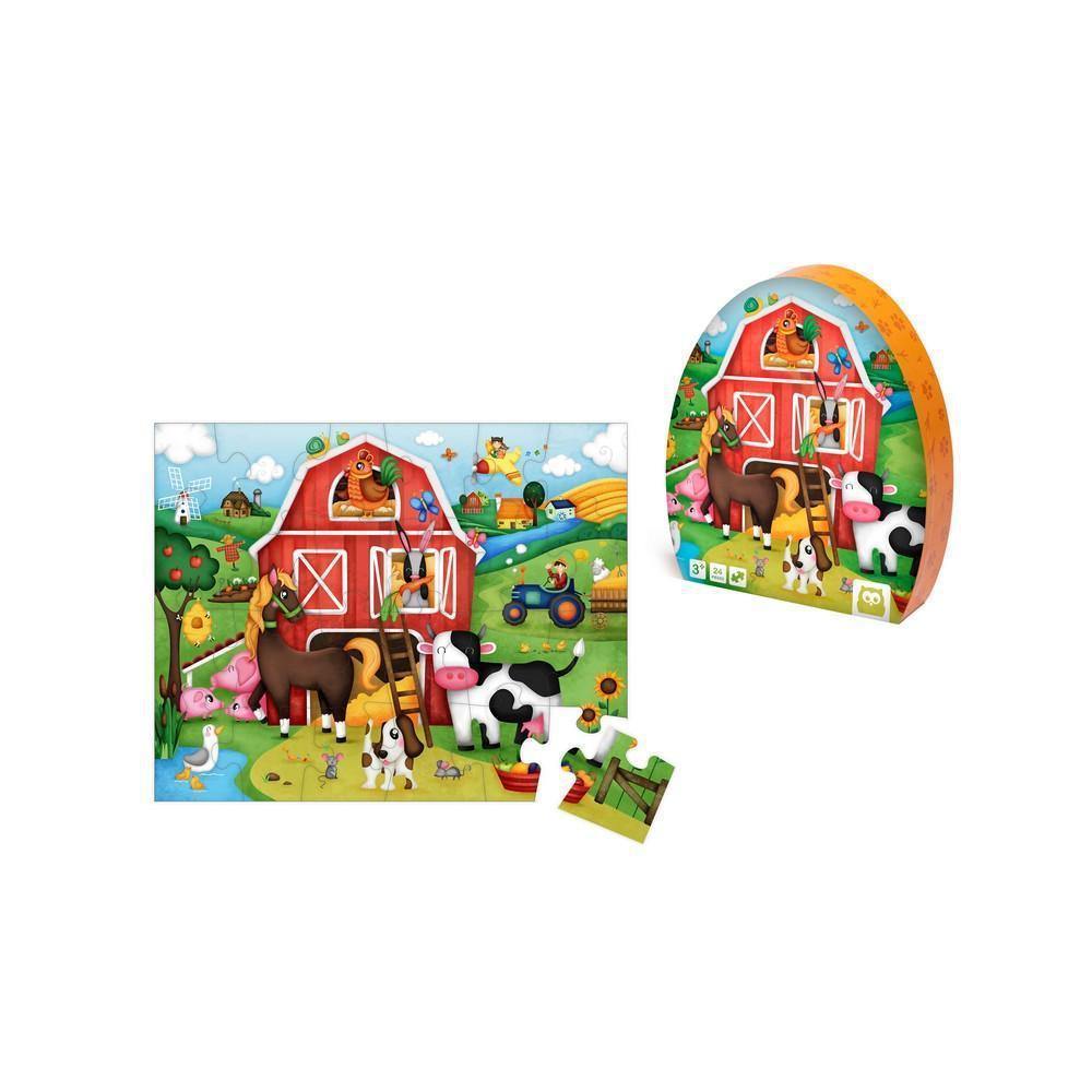 Oktató puzzle - 24 darabos - Farm-Eureka KIDS-2-Játszma.ro - A maradandó élmények boltja