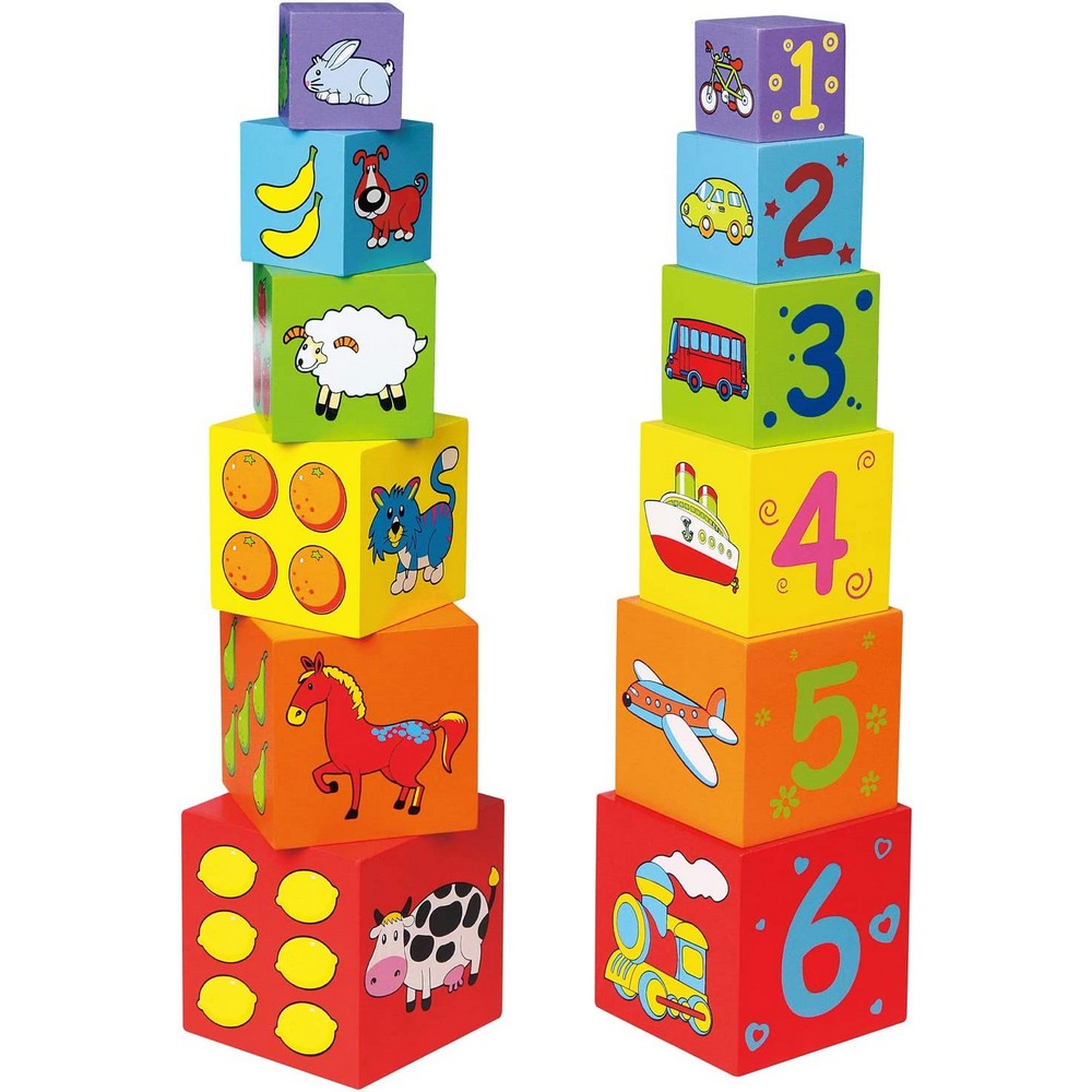 Nesting and Stacking Blocks, blocuri de lemn stivuibile, Viga 