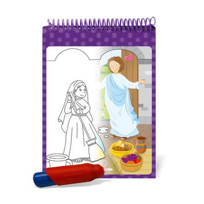 Când s-a născut Isus - carte de colorat cu apă