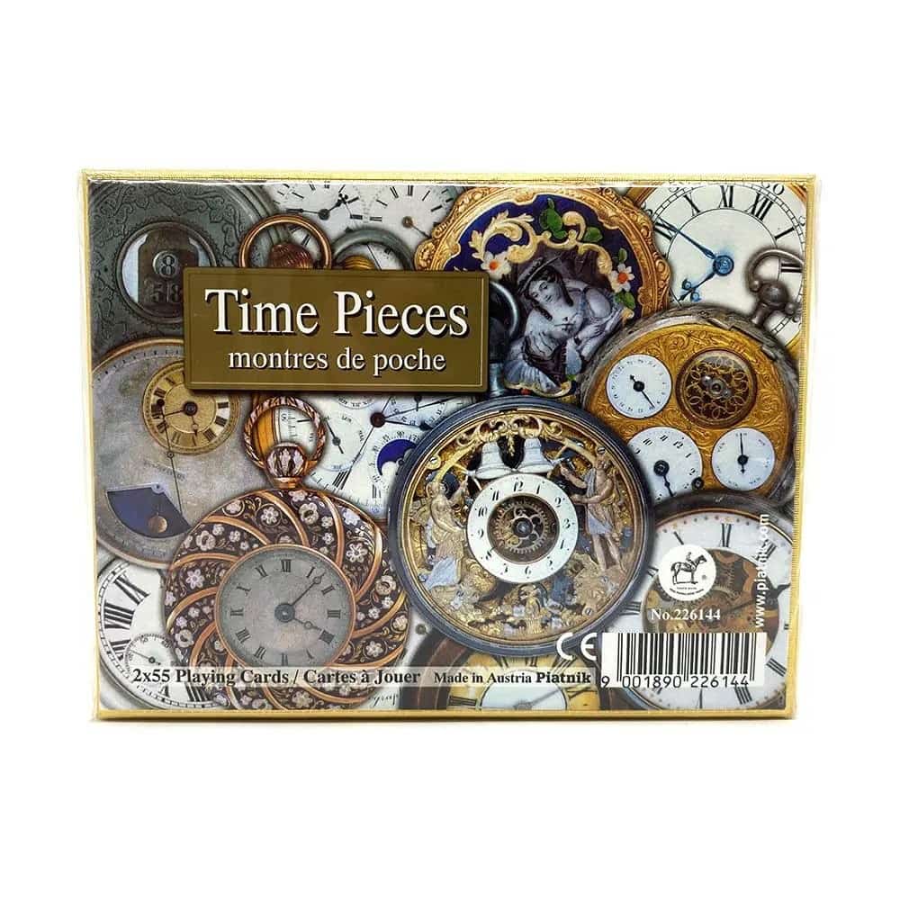 Set de cartonașe franceze de 2x55 - Time Pieces