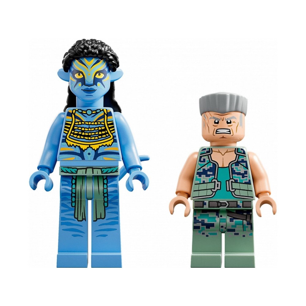 LEGO Avatar Neytiri și Thanator vs Quaritch în costum AMP 75571 