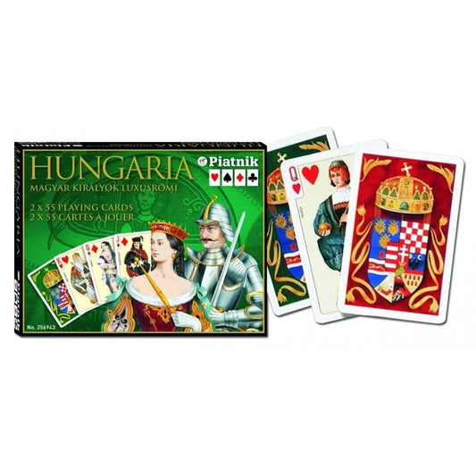 Set de cartonașe franceze de 2x55 - regii maghiari