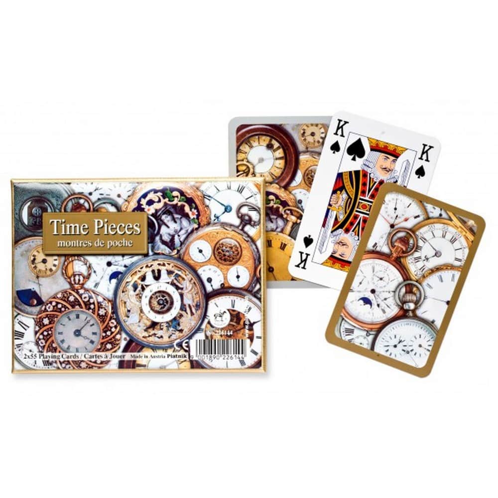 Set de cartonașe franceze de 2x55 - Time Pieces