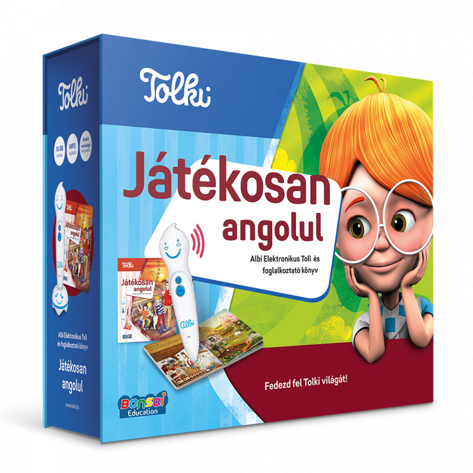 Tolki - Set jucaus englezesc (carte + stilou)