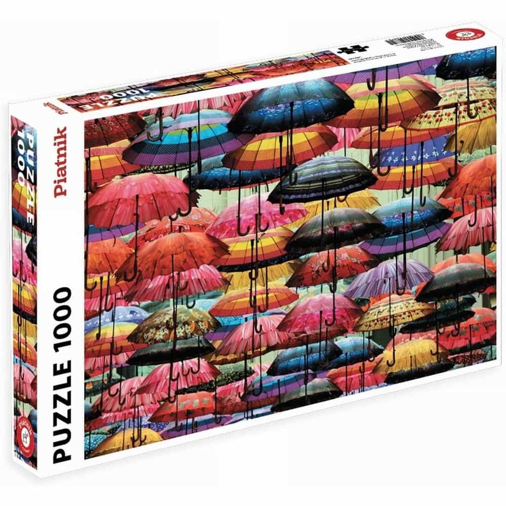Puzzle de 1000 de piese umbrele colorate