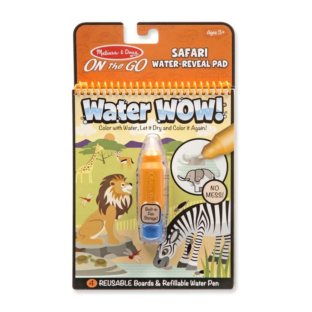 Melissa &amp; Doug Joc creativ, Desen cu apă, safari Water WOW